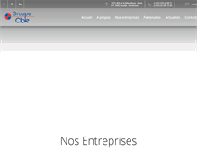 Tablet Screenshot of groupe-cible.com